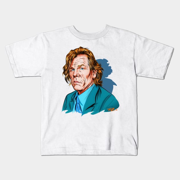 Nick Nolte - An illustration by Paul Cemmick Kids T-Shirt by PLAYDIGITAL2020